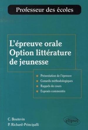 L'épreuve orale, option littérature de jeunesse