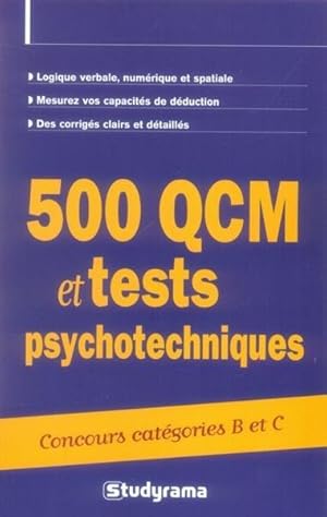 500 QCM et tests psychotechniques