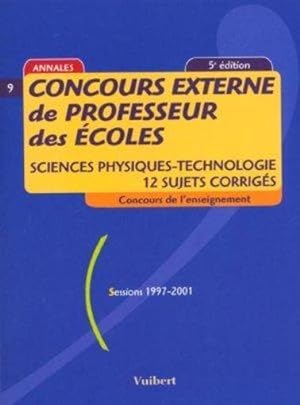 Concours externe de professeur des écoles, sessions 1997-2001