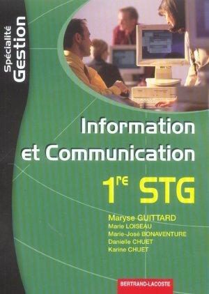 Gestion 1ere Information Et Communication Stg Abebooks - 