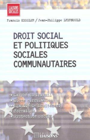 Droit social et politiques sociales communautaires