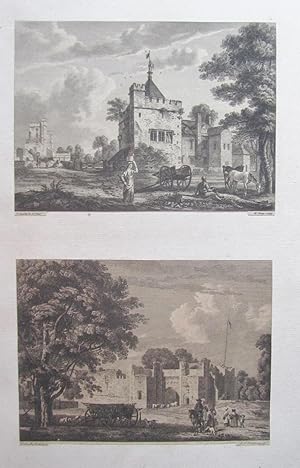 Two original prints, Luton Tower and another