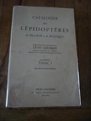 Catalogue des lépidoptères de France et de Belgique. Volume I : Macrolépidoptères