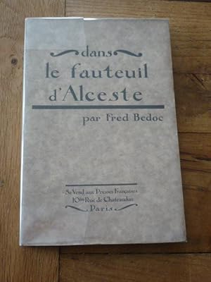 Dans le fauteuil d Alceste. Saison 1922-1923