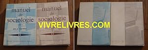 Manuel de sociologie (complet en 2 tomes)