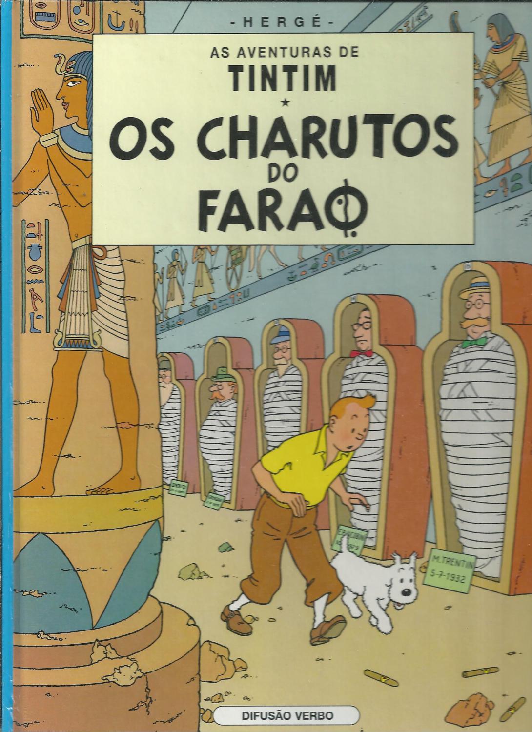 AS AVENTURAS DE TINTIM - OS CHARUTOS DO FARAO - HERGÉ