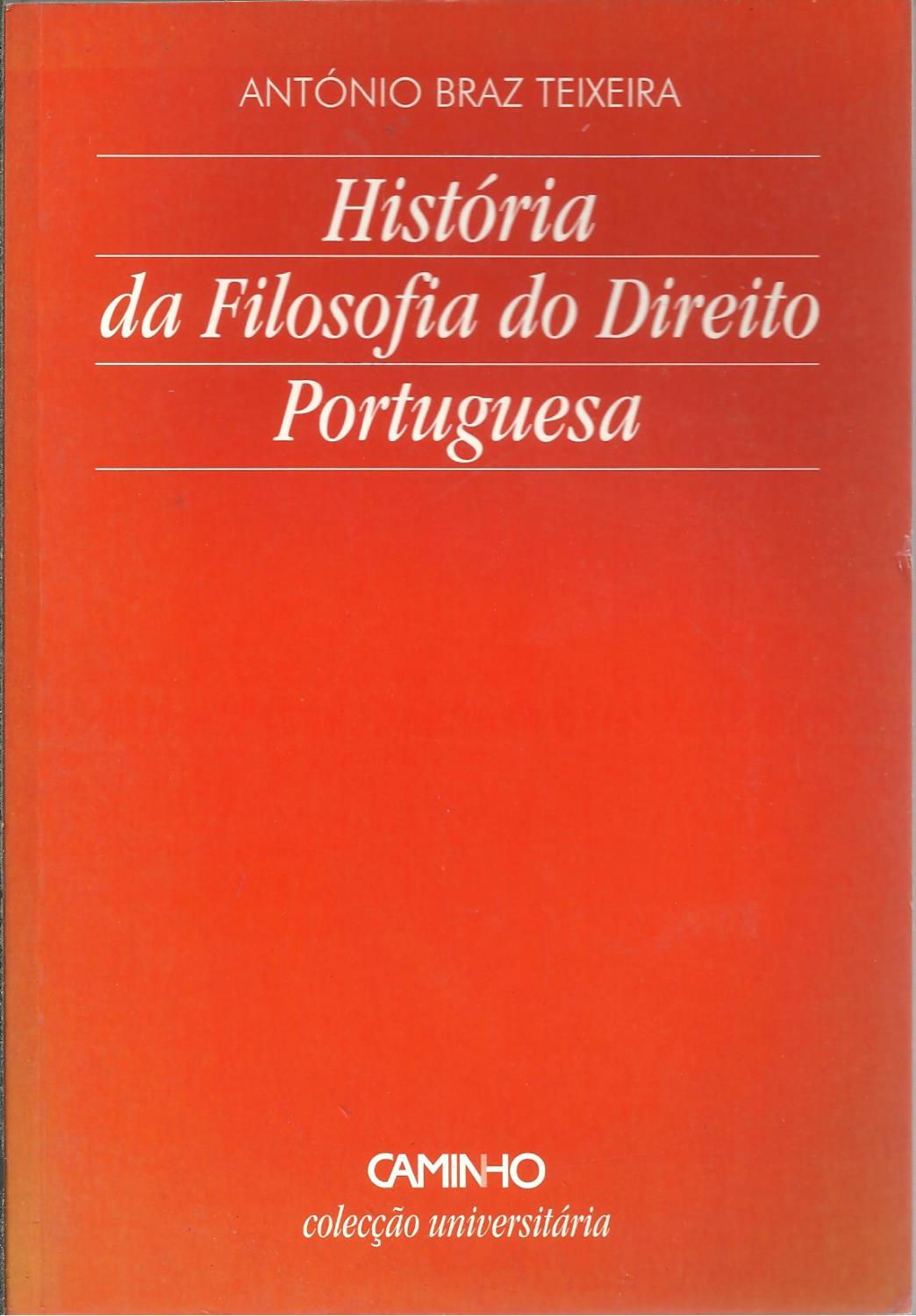 História da Filosofia do Direito Portuguesa (Portuguese Edition)