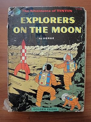 The Adventures of Tintin: Explorers on the Moon - 1st and only American Edition from Golden Press