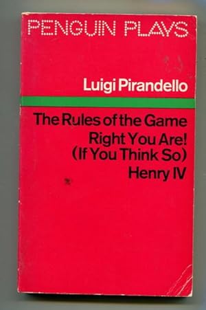Rules of the Game, The; Right You Are! (If You Think So); Henry IV