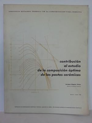 CONTRIBUCIÓN AL ESTUDIO DE LA COMPOSICIÓN ÓPTIMA DE LAS PASTAS CERÁMICAS.