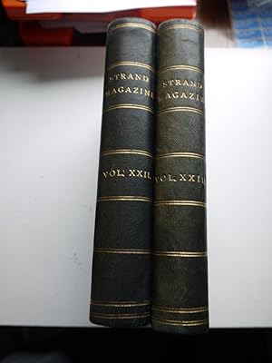 2 Volumes of THE STRAND MAGAZINE. XXII & XXIII, contains the complete THE HOUND OF THE BASKERVILLES