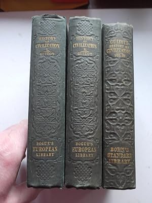 THE HISTORY OF CIVILIZATION from the fall of the romam empire tp the french revolution 3 Volume set