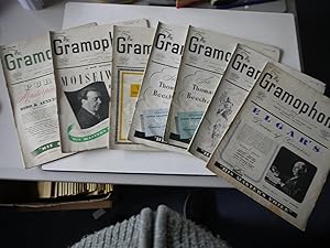 THE GRAMOPHONE For 1945. 7 issues. June, July, August ( 2 ) September, November, December,
