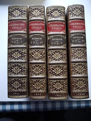 CELEBRATED TRIALS and Remarkable cases of Criminal Jurisprudence, Volumes 1, 4,5,6.