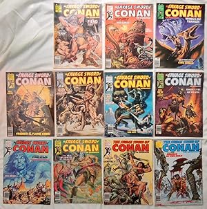 11 Savage Sword of Conan 1978 comics 28, 29, 30, 31, 32, 34, 35, 36, 37, 38, 39