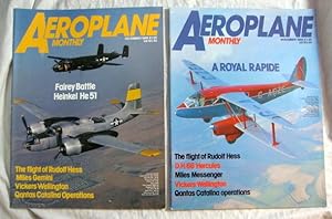 2 Aeroplane Monthly Magazines 1986 Airplanes Vintage