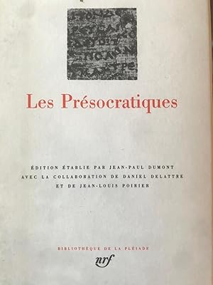 Les Présocratiques