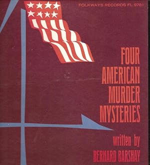 Four American Murder Mysteries by Bernard Barshay , read by Henry Hamilton - vintage vinyl record...