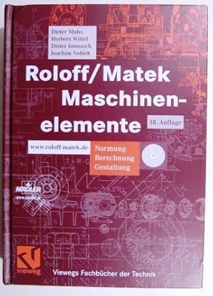 Roloff/Matek Maschinenelemente. Aufgabensammlung. OHNE CD.