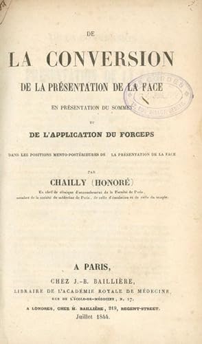 De la conversion de la présentation de la face en présentation du sommet et de l'application du f...