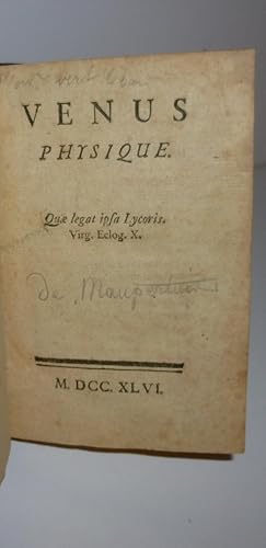 Dissertation of moreau de mautour