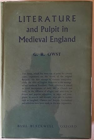 Literature And Pulpit In Medieval England: A Neglected Chapter In The History Of English Letters ...