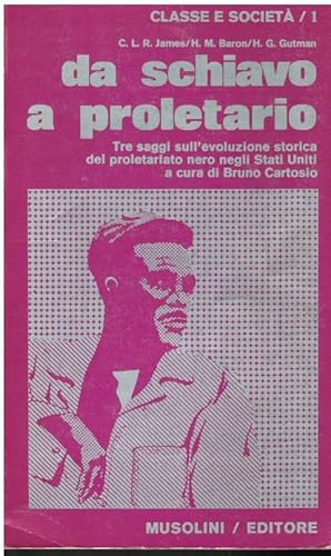 DA SCHIAVO A PROLETARIO TRE SAGGI SULL'EVOLUZIONE STORICA DEL PROLETARIATO NERO DEGLI STATI UNITI