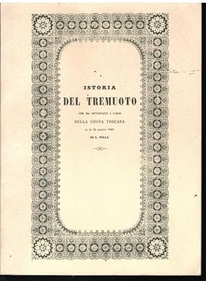 Istoria del Tremuoto che ha devastato i paesi della costa Toscana il dì 14 agosto 1846