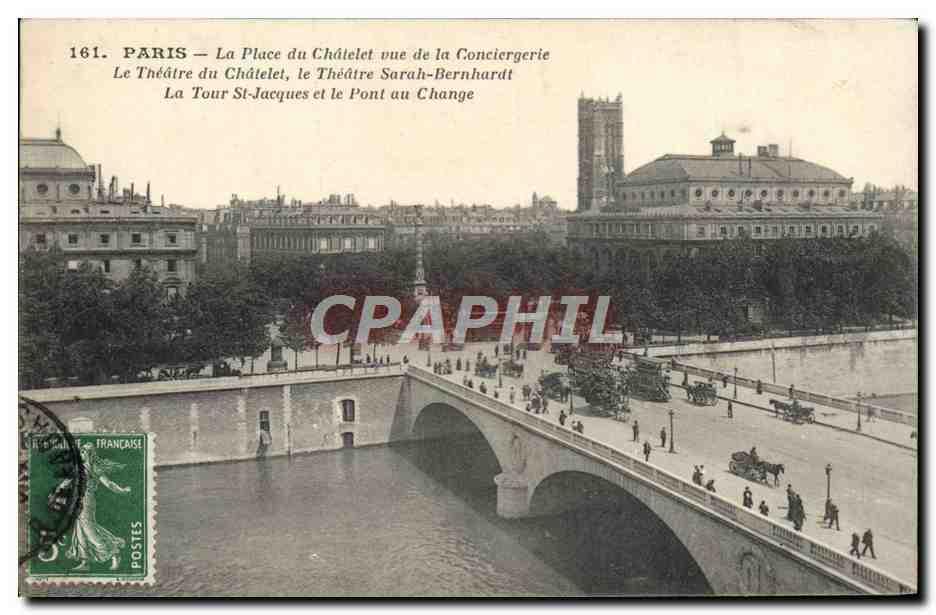 Carte Postale Ancienne Paris La Place Du Chatelet Vue De La Conciergerie Le Theatre Du Chatelet Sarah Bernhardt La Tour St Jacques Manuscrit Nbsp Nbsp Papier Nbsp Ancien Cpaphil Carte Postale Ancienne Paris La Place Du Chatelet Vue De La Conciergerie Le Theatre Du Chatelet Sarah Bernhardt La Tour St Jacques Manuscrit Nbsp Nbsp Papier Nbsp Ancien Cpaphil