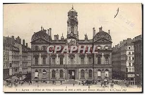 Carte Postale Ancienne Lyon L'Hôtel de Ville Construit de 1646 a 1672 par Simon Maupin