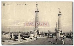 Carte Postale Ancienne Liege Le pont de Fragnee