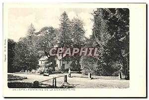 Carte Postale Ancienne Spa Fontaine de la Geronstere