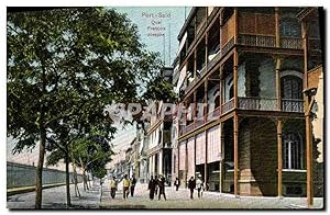 Carte Postale Ancienne Port Said Quai Francois Joseph Egypte