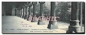 Carte Postale Ancienne Liege Palais de Justice Arcades de la Deuxieme Cour