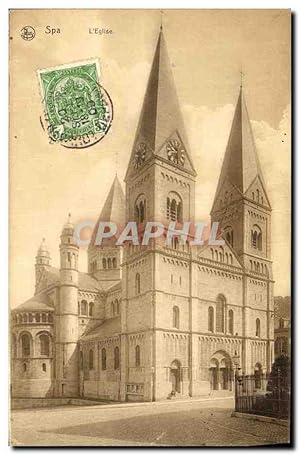 Carte Postale Ancienne Spa L'église