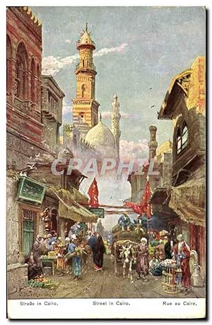 Carte Postale Ancienne Street in Cairo