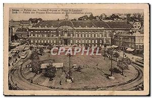 Carte Postale Ancienne Liege Palais des Princes Eveques et Place Saint Lambert