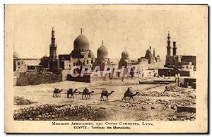 Carte Postale Ancienne Missions Africaines Course Gambetta Lyon Egypte Tombeau des Mamelucks