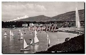 Carte Postale Moderne Geneve La rade et le Mont Blanc