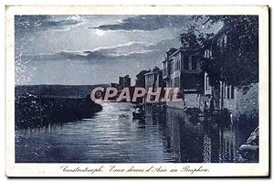 Carte Postale Ancienne Constantinople Eaux douces d'Asie au Bosphore