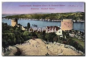 Carte Postale Ancienne Constantinople Bosphore Tours de Roumeli Hissar