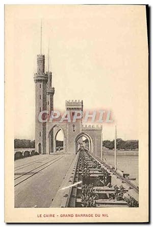 Carte Postale Ancienne Le Caire Grand Barrage Du Nil Egypte Egypt