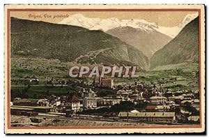 Carte Postale Ancienne Brigue vue générale