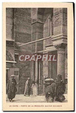 Carte Postale Ancienne Le Caire Porte De La Mosquee Sultan Kalaoun Egypte Egypt