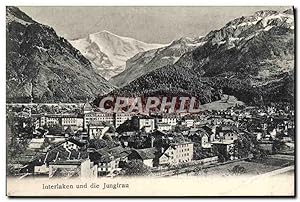 Carte Postale Ancienne Interlaken Und Die Jungfrau