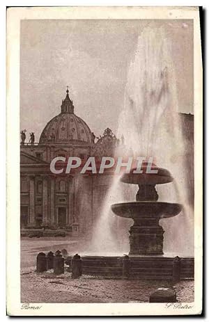 Carte Postale Ancienne Roma S Pietro