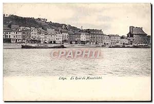 Carte Postale Ancienne Liege Le Quai De Maestricht