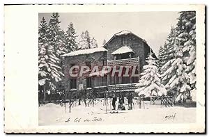 Carte Postale Ancienne Le col de Porte Ski