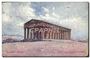 Carte Postale Ancienne Athenes Temple De Thesee