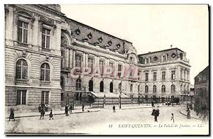 Carte Postale Ancienne Saint Quentin Le Palais De Justice